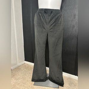 Womens Size L Adidas Hyperglam Ribbed Velour Flare Leg Pants